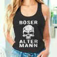 Skull Biker Intage Skull Evil Old Man Tank Top