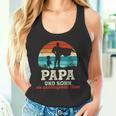 Team Papa Sohn Bester Papa Der Welt Father's Day Super Papa Tank Top