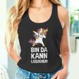 With Text 'Bin Da Kann Losgehen' Tank Top