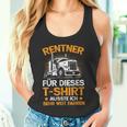 For Trucker Driver Retirement Grandpa Pensioner Tank Top