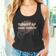 Türkei Af Thanksgiving Familie Truthahn Tagerwandte Papa Witze Tank Top