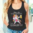 With Unicorn Bin Da Kann Losgehen Und Ja Es Escaliert Eh Tank Top