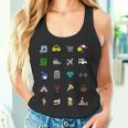 Vacaciones Turista Traductor Icono Deiaje Barrera Lingüíst Camiseta sin mangas