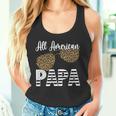 Vatertag Alle Amerikanischen Papa Leopard Sonnenbrillen Tank Top