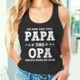 Vatertag Ich Habe Zwei Titel Papa Und Opa Tank Top