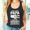 Vatertagater Papa Zwillings Papa Kapuzenjacke Tank Top