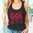 Vintage Guadalajara Gdl Airport Code Travel Day Retro Day Blue Tank Top