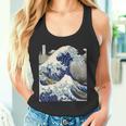 Vintage Japonés Tatuaje Arte Kanagawa La Gran Ola Camiseta sin mangas
