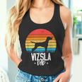 Vizsla Hund Papa Papa Für Eltern Tank Top