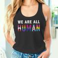 Wir Sind Alle Menschen Human Mit Lgbtq Flag Tank Top