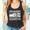 Zwillingspapa Wie Ein Normaler Papa Nur Doppelt So Cool German Tank Top