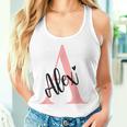 Alex Nameorname Mit Monogramm Personalisiert Rosa Tank Top