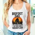 Bigfoot Dad Retro Papa Squatchintage Sasquatchatertag Tank Top