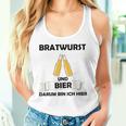 Bratwurst Und Bier Um Um Bin Ich Hier Hier Gray S Tank Top