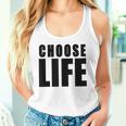 Choose Life Grandes Lettres Noires En Gras Style Rétro Années 80 Débardeur e