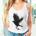 Cuervo Pájaro Cuervo Tatuaje Camiseta sin mangas