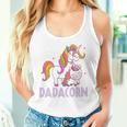 Dadacorn Einhorn Papa Und Baby Weihnachten Papa Tank Top