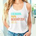 Ehemann Papa Beschützer Heldatertag Tank Top