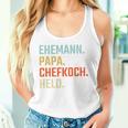 Ehemann Papa Chefkoch Held Geschenk Zumatertag Tank Top