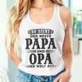 Grandfather Opa So Ssieht Der Beste Papa Und Opa Der Welt Tank Top