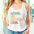 Hombre intage Husband Dad Electrician Legend Retro Camiseta sin mangas