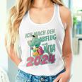 Kinder Ich Mach Den Abflug 2024 Schulkind Einschulung Schule Tank Top