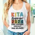 Kinder Kita Abgänger 2024 Schulkind Einschulung Schule Letzter Tag Tank Top