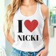 Name Geschenke Idee Lustig Nicki Tank Top