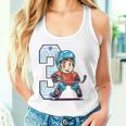 Niños Cumpleaños De Hockey Sobre Hielo Niño De 3 Años Tercer Cumpleaños Camiseta sin mangas