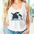 Regalo De Ballena Asesina Saltando Orca Sin Mangas Camiseta sin mangas