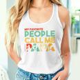 Retro Papa Line Worker Papa Witzigatertag Tank Top