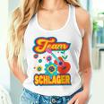 Team Schlager Partner Schlageroutfit Schlagerfan Costume Fan Gray Tank Top