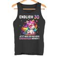 30 Geburtstag Geschenke Frau 30 Jahre Einhorn Party Outfit Tank Top