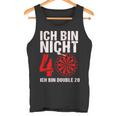 40 Geburtstag Geschenk-Idee Mann Lustiger Dart Spruch Darts Tank Top