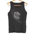 Adler Mit Fineline Tribal Adlerkopf Tattoo Für Animal Lover Tank Top