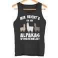 Alpaca And Lamas Mir Reichts Ich Geh Alpacas Streicheln Tank Top