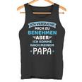 Baby Childersuche Zu Benehmen Komme Nach Fater Papa Boy Tank Top