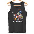 Bandera De Europa Banderas Europeas Mapa De Europa Mapas Europeos Camiseta sin mangas