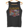 Banderas De Europa Europaiajes Mundial Geografía País Banderas Sudadera Camiseta sin mangas