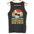 Best Chihuahua Dog Puppy Retro Dad Dad Dad Man Tank Top