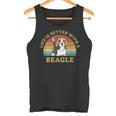 Bester Beagle Retrointage Dog Puppy Lover Tank Top