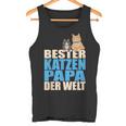 With Bester Katzenpapa Der Welt Tank Top