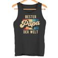 Bester Papa Der Welt Retrointage Saying Father's Day Tank Top