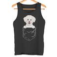 Bichons Frisés Avec Inscription Dog In Pocket Débardeur e