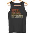 Birthday intage 1972 Man Myth Legend Tank Top