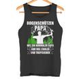 Bogenschützen Papa Pfeil Und Bogen Bogenschießen Tank Top