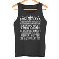 Bonus Papa Stiefvater Stiefpapa Geschenkatertagater Tank Top