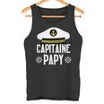 Boot Geschenk Humor Kapitän Opa Segelboot Papa Papi Meer Tank Top