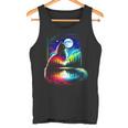 Bunte Katze Geist Tier Katze Besitzer Coole Illustration Kunst Tank Top