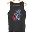 Contrabajista De Contrabajista De Arte Pop Colorido Camiseta sin mangas